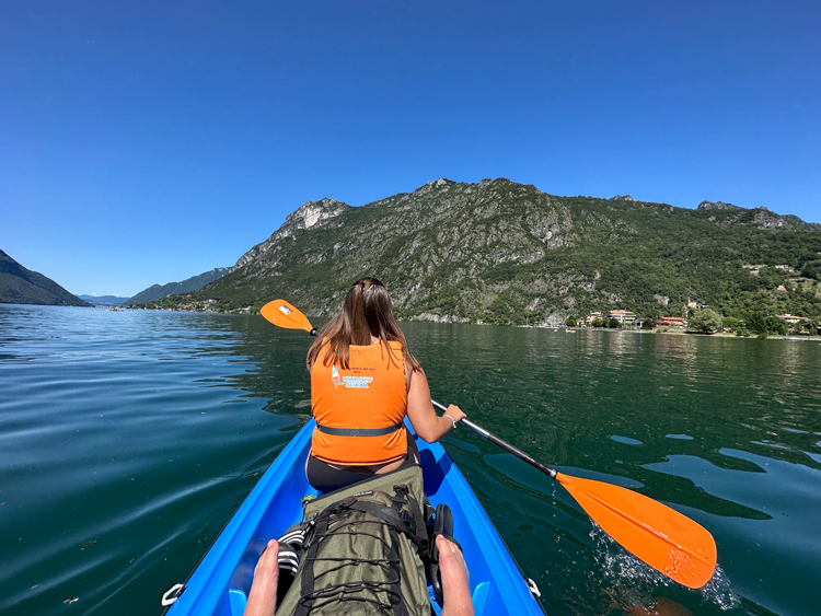 Kanoën op het Luganomeer - Vakantie Luganomeer
