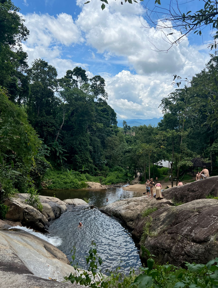 Watervallen in Pai, Noorden van Thailand